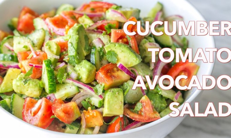 Salads: Cucumber Tomato Avocado Salad Recipe