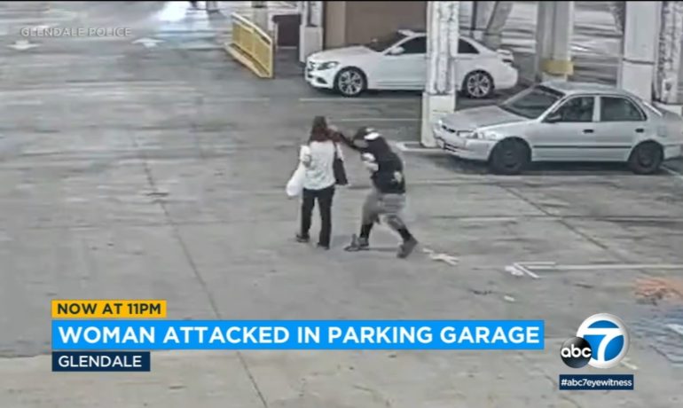 Police search for suspect in parking structure attack